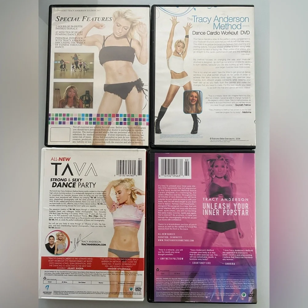 Tracy Anderson Dance Cardio DVDs Set of 4 - Picture 2 of 7